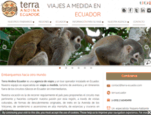 Tablet Screenshot of ecuador-viaje.com